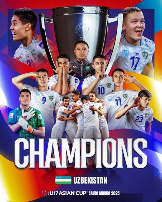 乌兹别克斯坦U17夺冠启示：51场国际比赛 vs 中国队10场