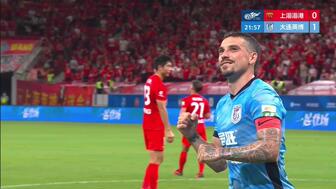 海港1-1英博 李新翔补时绝平 魏震造点后失点 海港1-1英博 李新翔补时绝平 魏震造点后失点